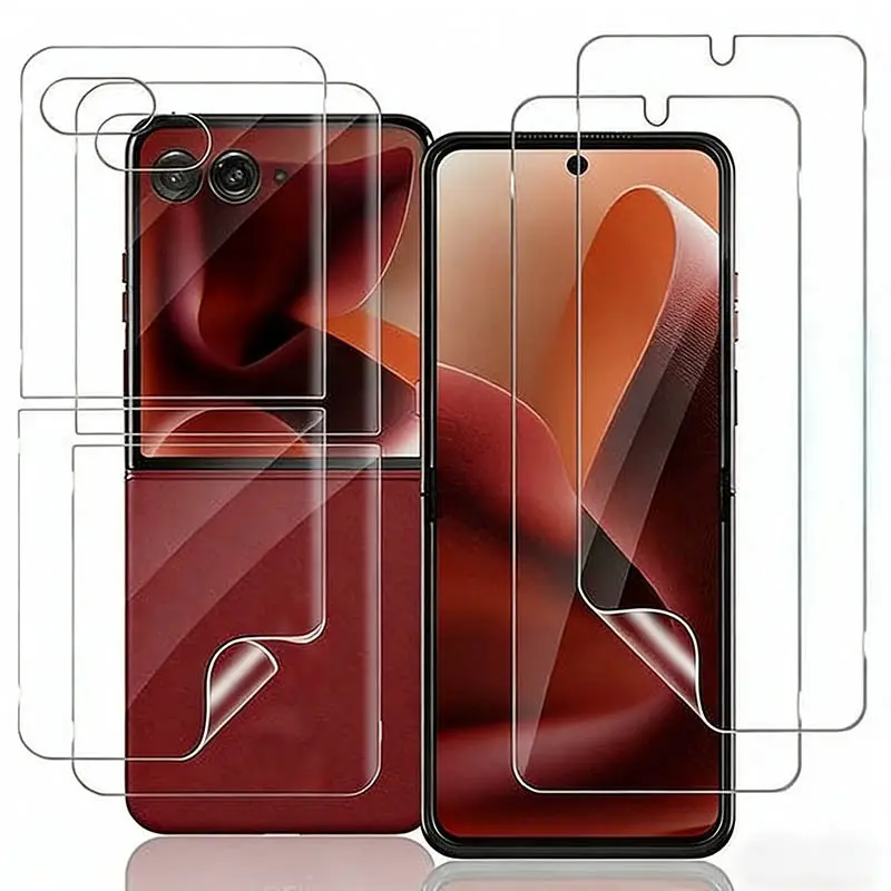Motorola Moto Razr Water Gel Smartphone Screen Protector, Self-Healing Bubble-Free Design, Protective, Robust, Scratch Resistant, Durable, Fingerprint Touch Sensitive, Cellphone Accessories Protection