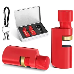 Stair Gauges Set with Rubber Pad, Stair Gauges for Framing Square and Speed Square, Framing Jig Circular , Attachment Tool for Carpentry Squares Framing, Stair Gauges Knobs ToolRed