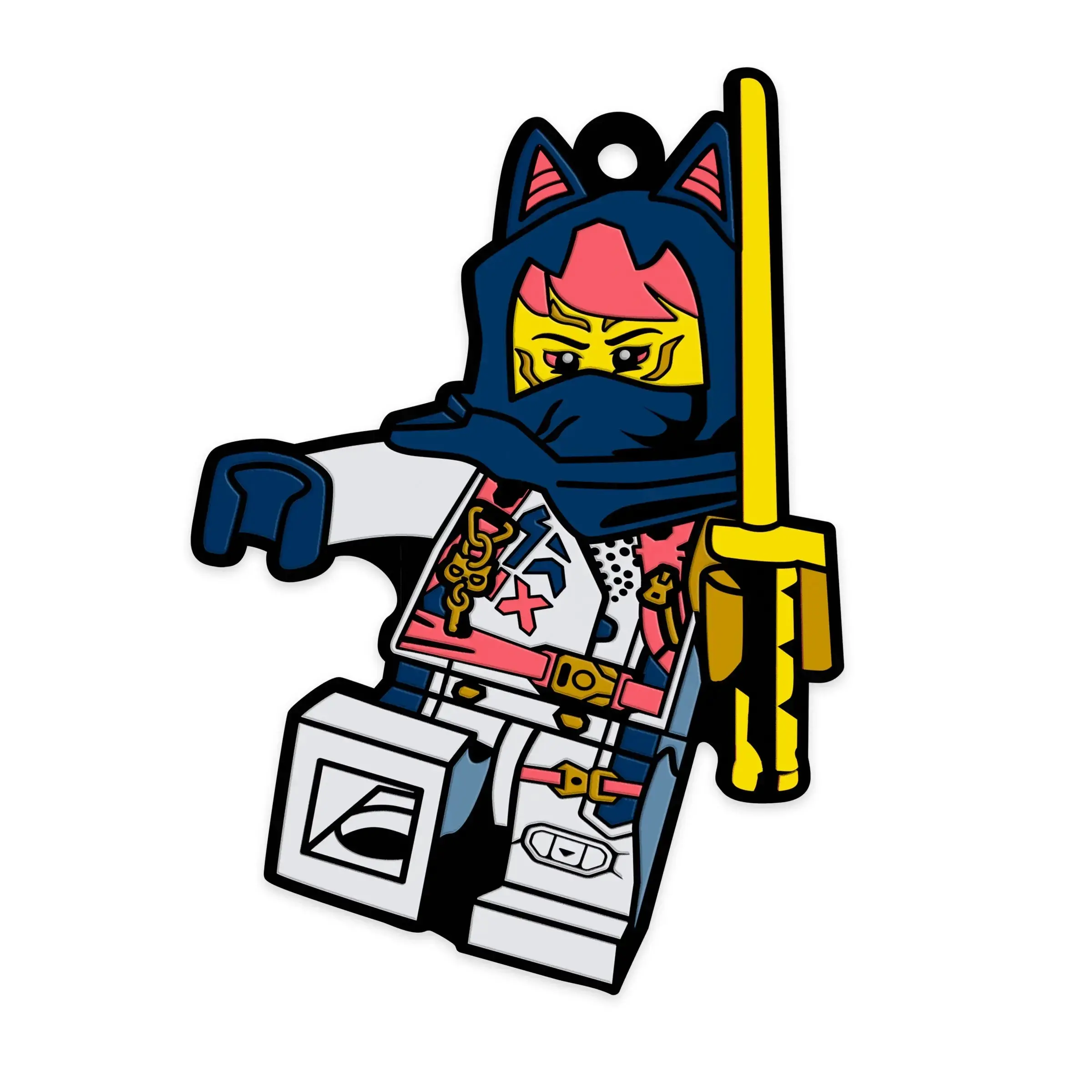 LEGO NINJAGO Sora Silicone Magnet 53350 - Magnet & Versatile Display Options for Fans