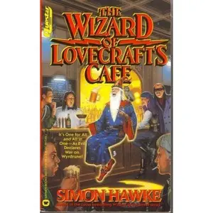 USED Book - The Wizard of Lovecraft's Cafe (Questar Fantasy) by Simon Hawke (Paperback) - english
