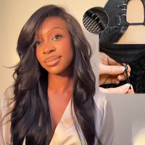 Nadula EasiContour V Part Yaki & Kinky Straight Minimal Leave Out Glueless Human Hair Wig For Workwear Lover Long Hair Summervibes TikTokShopStockUp