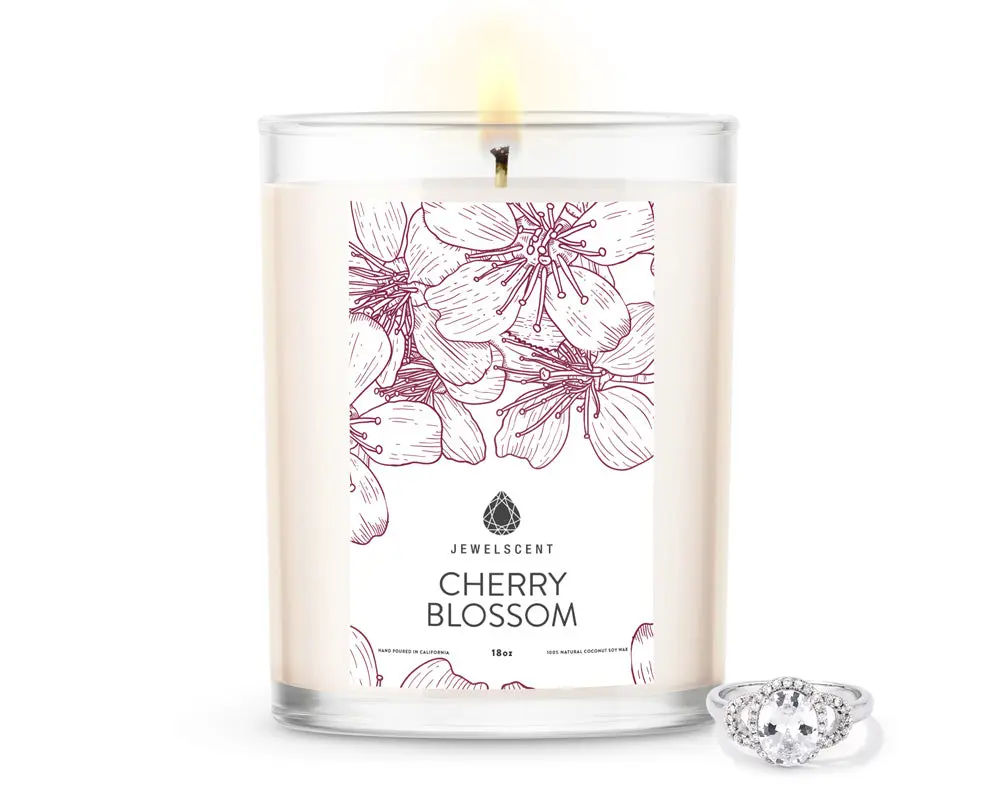 Cherry Blossom 18oz Home Jewelry Candle Cherry Blossom 18oz Home Jewelry Candle