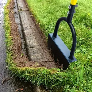 1J piece manual edge-cutting shovel, handle-equipped half-moon lawn edger, serrated hand lawn edging tool, step edging shovel, Garden