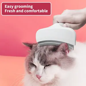 Pet Flea Comb for Cats & Dogs – Fine Tooth Grooming Tool for Tick & Dander Removal, short stainless steel teeth