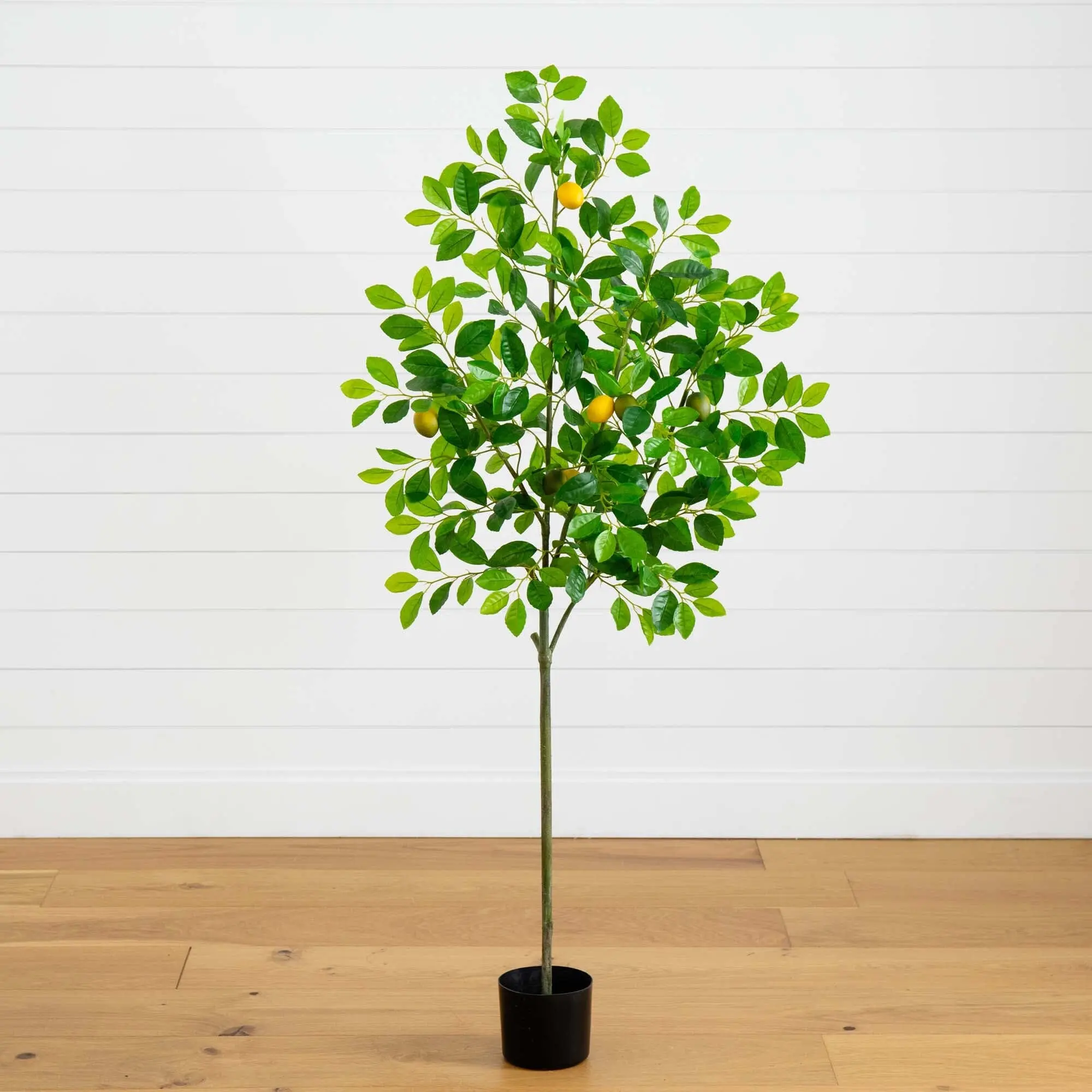 61” Lifelike Synthetic Lemon Fake Plant Tree, Moss-Infused Home Decor for Decorative Displays, Home Supplies Plants Accent
