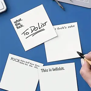50 Sheets/200 Sheets Fun Sticky Notes Set, Self-Adhesive, Easy Tear, Square Memo Pad, Ideal for Reminders, Notes, Learning, Daily Use, Portable