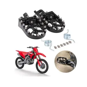Dirt Bike Foot Pegs Footpegs Foot Pedals Rests Cnc, Compatible with Honda Crf150r 2007-, Crf250r 2004-, Crf450r 2002-, Crf250l 2012-2021, Crf300l 202