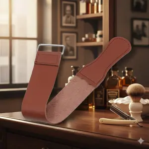 Professional Leather Strop for Razor Knife Sharpening - Durable Honing Belt for Kitchen Cutlery, Barber Tools & Blade Care, Efficient Maintenance Strap to Keep Edges Sharp.