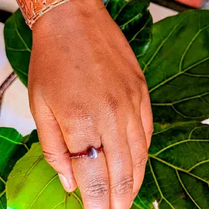 Òrìṣà Ọya Elekẹ Rings - ỌYA Beaded Design with Unique Shape and Style, Yorùbá Spirituality Inspired Design, Stretchy Stim Ring