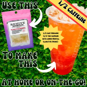 1/2 Caffeine Emergen-Tea on-the-go Non-Herbal!fe Loaded Tea Kit - No-Crash Energy Boost