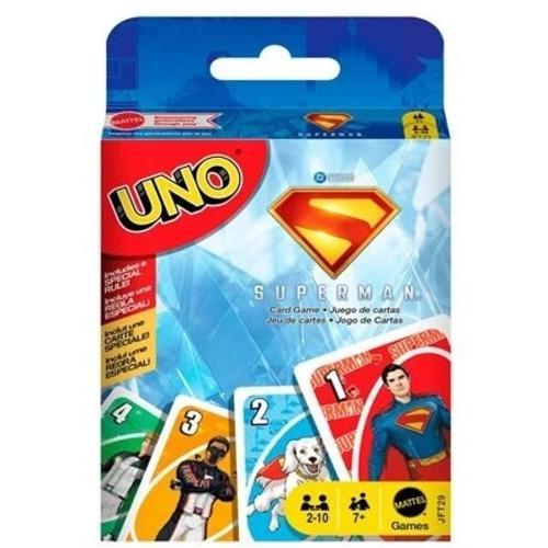 Mattel Games - UNO: Superman  [COLLECTIBLES] Card Game, Table Top Game