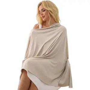 Tencel Shawl Wraps 70 x 35in Travel Essentials Lightweight Pashmina for Travel Blanket Scarf UPF 50+