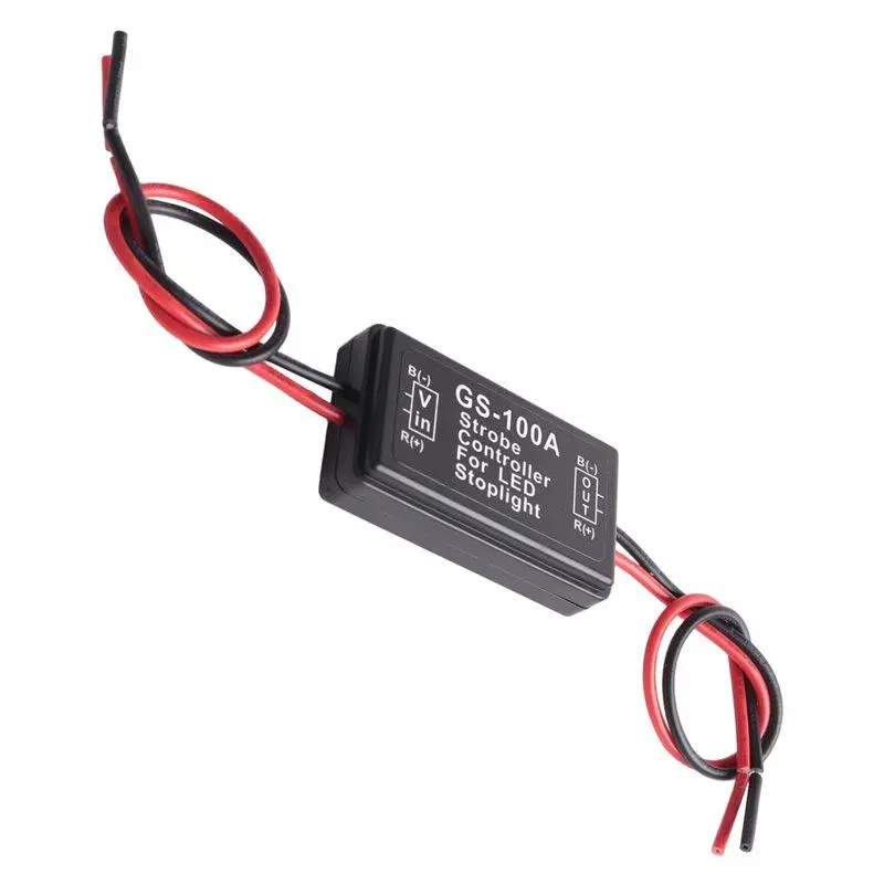 Strobe Controller with Brake Flasher Module for Car Use, 12V LED Brake Stop Lamp