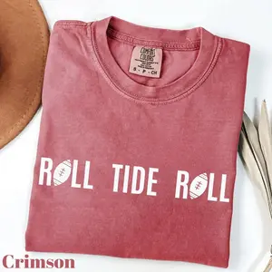 Retro Comfort Colors T-shirt For Game Day, Oversized Monochrome Tee, Alabama Shirt For Father's or Mother's Day Gift for Football lovers