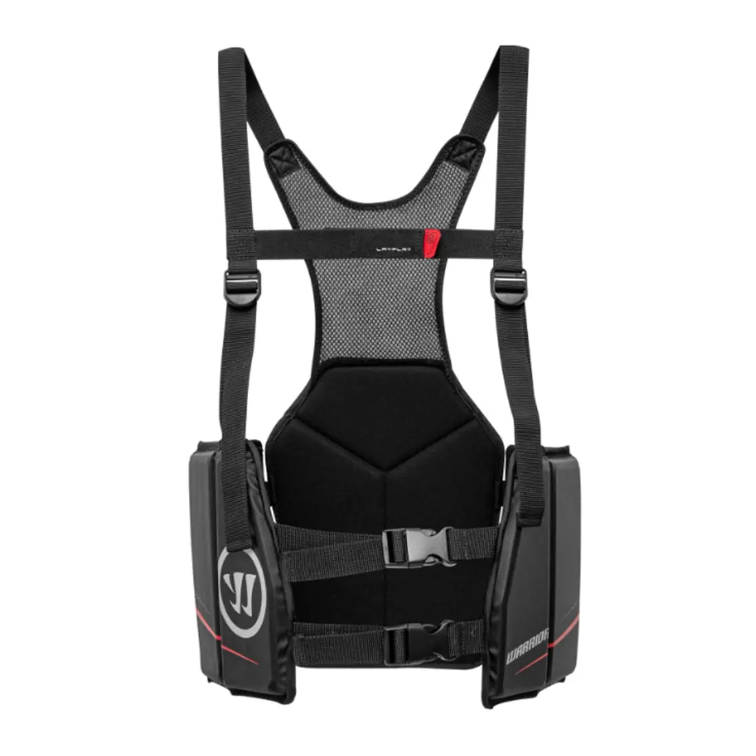 Pro-Designed Box Lacrosse Rib Guards, Heavy-Duty Contour Fit Anti-Injury Protective Gear in High-Density Foam and Plastic for Spine & Back Protection, Easy On/Off Clip System, Heavy-Duty Protective Gear, Male