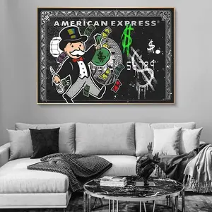 [Sale off up to 65%][Free Ship][No Frame] Alec Monopoly Express Posters Vintage Graffiti Wall Art Picture No Frame (No Frame)