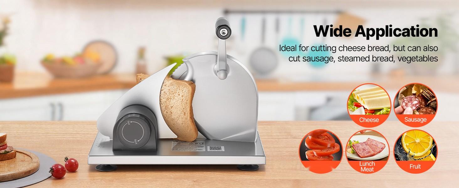 Manual Bread Slicer with Adjustable Thickness 0 To 0.6 Inches, Hand-Cranked Slicer for Homemade Bread, Serrated Stainless Steel Blade for Kitchen, Home Use, Restaurant, Bakery, Catering and Party Prep Manual Bread Slicer with Adjustable Thickness 0 To 0.6 Inches, Hand-Cranked Slicer for Homemade Bread, Serrated Stainless Steel Blade for Kitchen, Home Use, Restaurant, Bakery, Catering and Party Prep
