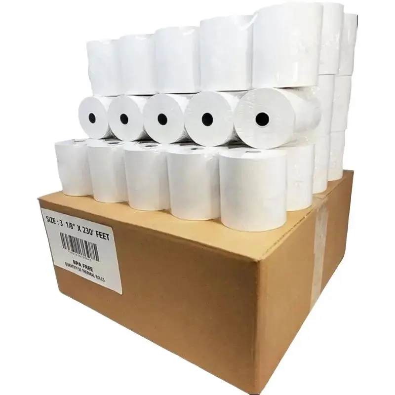 CIBAE Thermal Paper Rolls 3 1/8 x 230 Feet - 25 Units for Cash Registers & POS Systems Compatible with Most Systems Cognitive Tpg Ncr Ithaca
