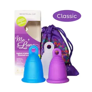 Small MeLuna Menstrual Cup for Teens, Ring Me Luna