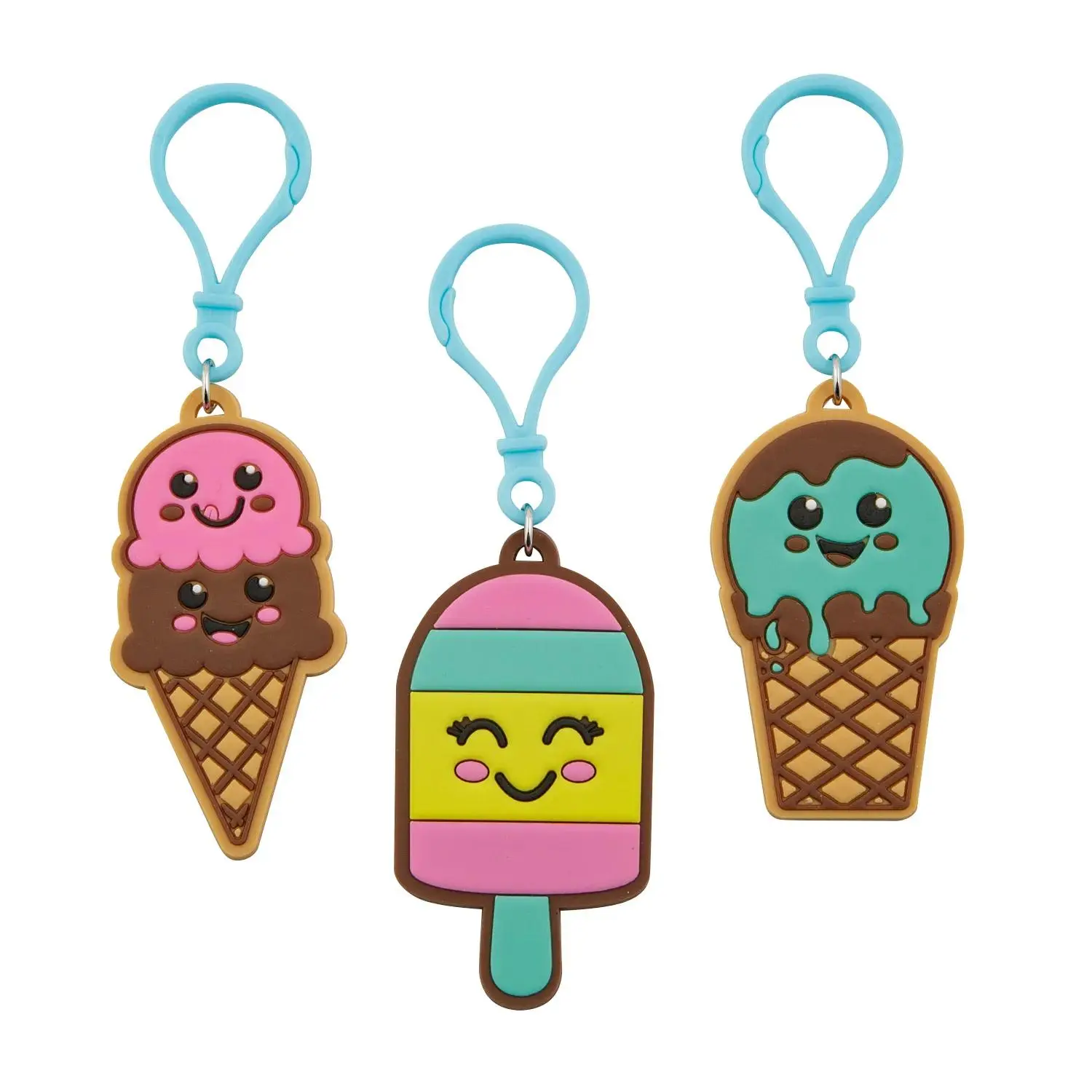2 1/2" - 2 3/4" Mini Ice Cream Treats Backpack Clips - 12 Pc.