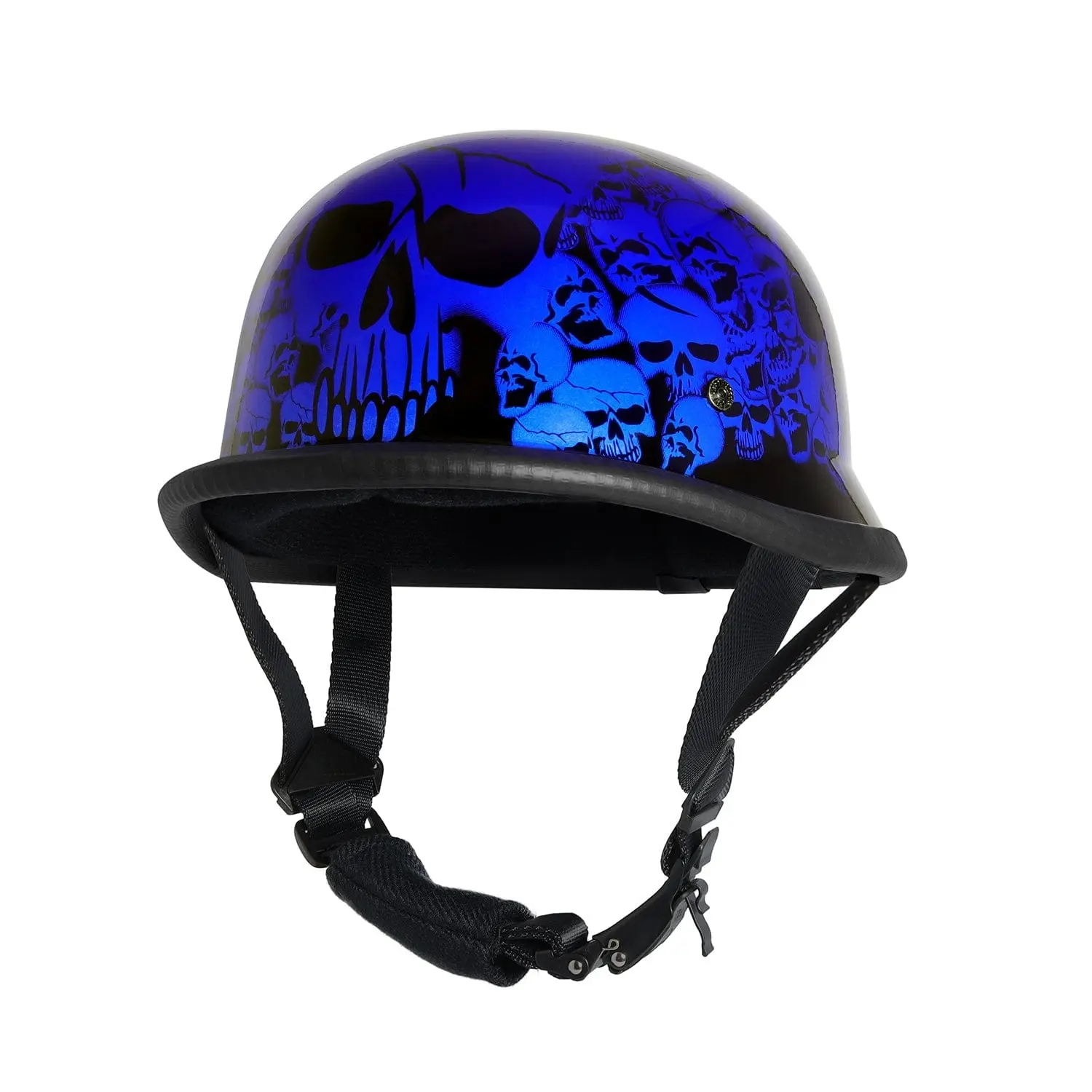 Skull Graveyard Costume Novelty German Helmet Prop - Blue Skull Graveyard Costume Novelty German Helmet Prop - Blue