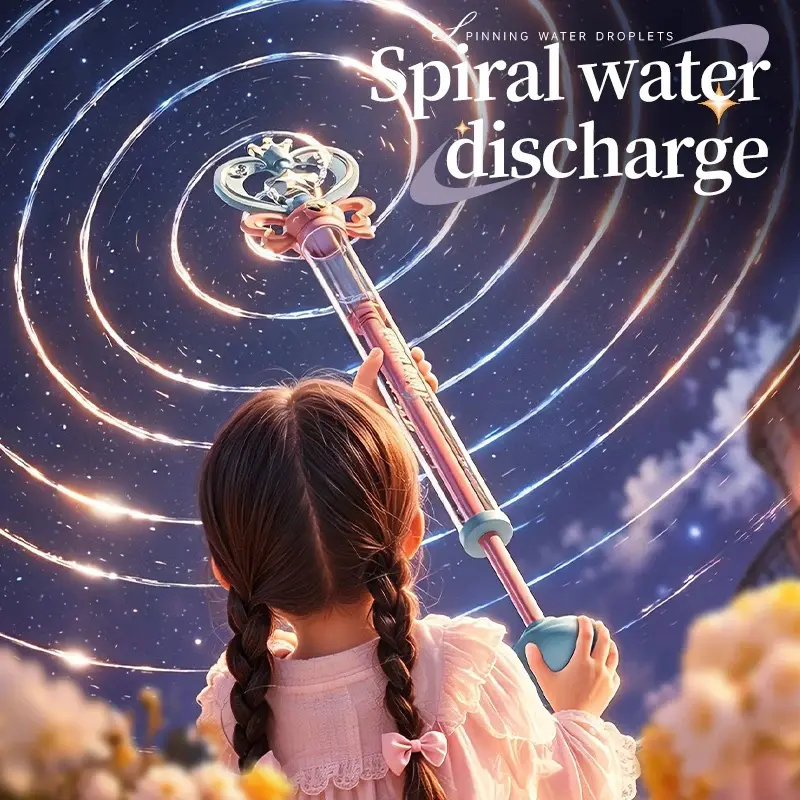 Magic Fairy Wand Sparkling Water Gun, Summer Water Battle Cannon Play Toy for Kids Adults, Birthday Gift, Apartment Friendly Dorm Use Outdoor Summer Toy