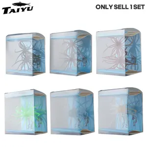 TAIYU Boxed Floating Sea Urchin Soft Bait, Biomimetic Soft Worm Tpe Wear-Resistant Anti-Bite Fishing Lure, Pit Wild Fishing Water Ball Bait