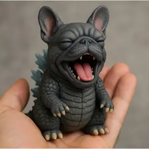 Quirky creative decorative ornaments, monster dog, home and garden festival gift, the best decorative gift for unique animal lovers