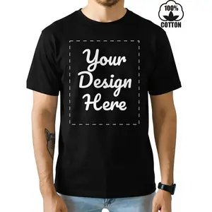 Customizable Items: Choose from Various Colors, 100% Men'S T-Shirt, Personalized Short Sleeves, Seamless Label Design, Print Your Own Design on The T-Shirt, Perfect for Summer, Great Gift Idea