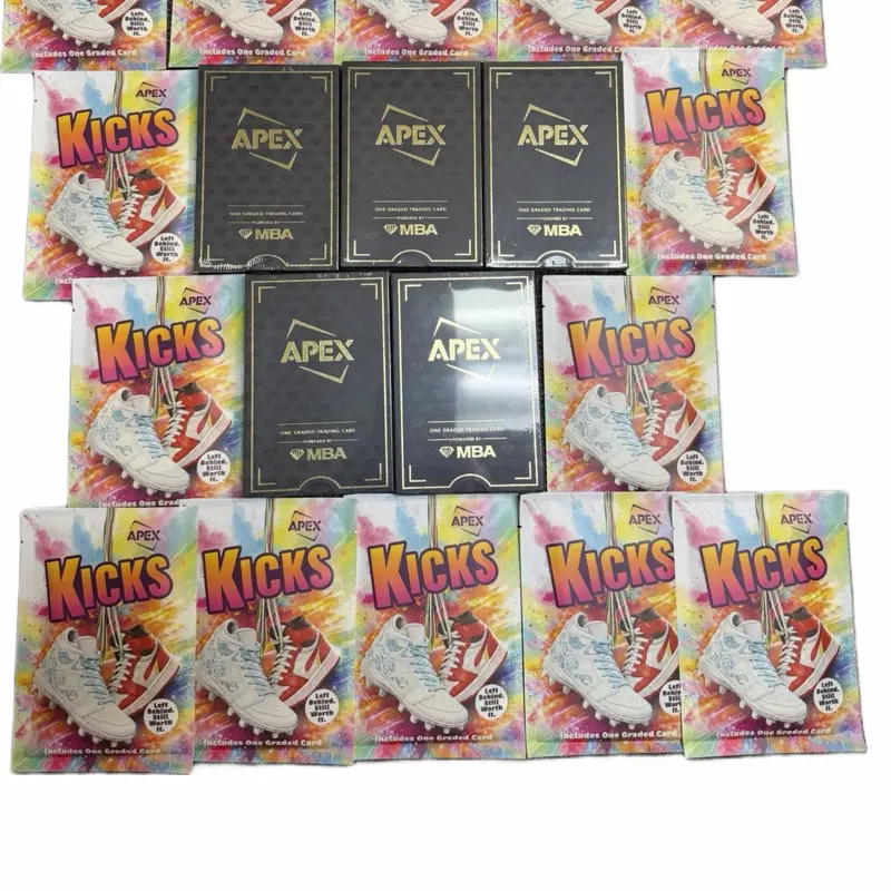 Sports Card Set - 20 Graded Slab Break Hits, 15 Kick Packs, 5 MBA Apex Black Diamond Boxes (NFL/NBA/MLB)