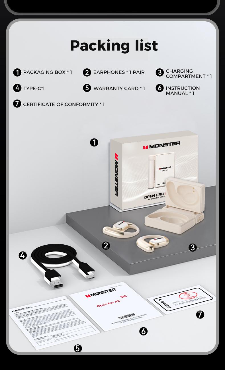 Monster Ear Buds - Headphones Bluetooth with Dual-Fold Design, Noise Isolation - 145H Playtime Wireless Earbuds Bluetooth 6.0, IPX5 Waterproof & Sweatproof Wireless Headphones, Headset Ideal Traveling Gadgets & Electronic Gifts for Men and Women Monster Ear Buds - Headphones Bluetooth with Dual-Fold Design, Noise Isolation - 145H Playtime Wireless Earbuds Bluetooth 6.0, IPX5 Waterproof & Sweatproof Wireless Headphones, Headset Ideal Traveling Gadgets & Electronic Gifts for Men and Women