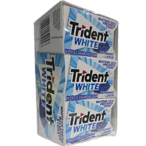 White Peppermint Sugar-Free Gum 12 Count Box 16 Pieces