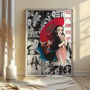 Nezuko Kamado Poster Demon Slayer Matte Anime Print Manga Wall Art All Sizes - No Frame