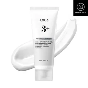 [Anua Official Shop] 3 Ceramide Panthenol Moisture Barrier Cream (100ml/3.38 fl.oz.) | Hyaluronic Acid, Non-Comedogenic, Moisturizer, Korean Skin Care, redness soothing, ceramide, panthenol, skin barrier