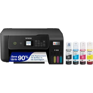 Epson EcoTank ET-2800 Wireless Color All-in-One Printer with Scan & Copy Cartridge-Free Supertank for Home Office Use