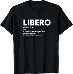 100% Cotton Volleyball Players Defensive Specialist Libero T-Shirt