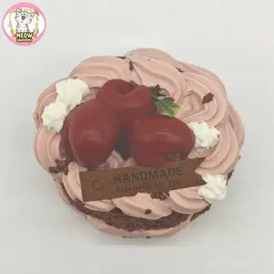 handmade chocolate cherry cake squishy toys