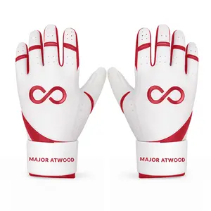 Original Series – Red & White, Long Cuff Pro Premium (100% 0.9mm AAA-Grade African Goat® Leather)