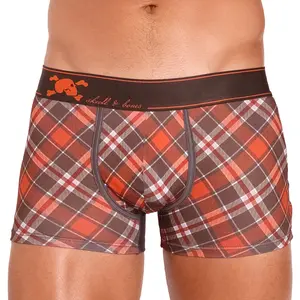 Tartan Plaid Orange Trunks