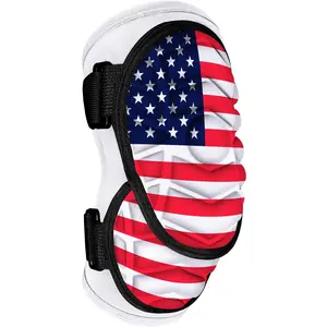 Exxact Sports Defender Plus Softball Elbow Guard Baseball, Batters Baseball Elbow Guard Youth & Adult with Adjustable Straps - (Usa Flag)