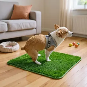Durable Artificial Grass Dog Potty Training Pad Easy to Clean Odor Resistant Mat for Indoor Outdoor Use Essential Pet Supply for Dogs