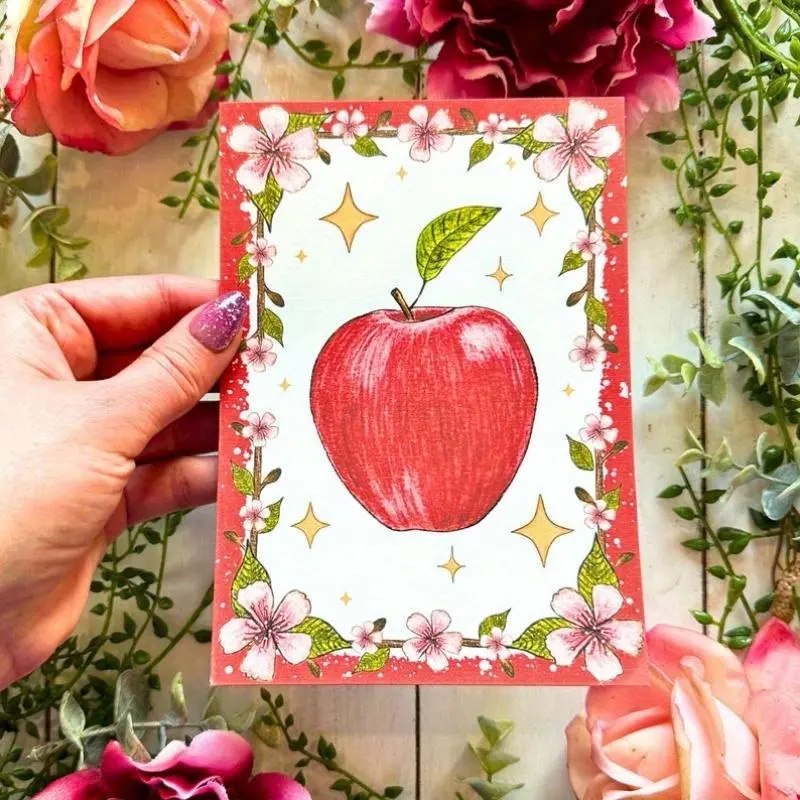 Teacher Thank You Card, 1 Count Handmade Thank You Card with Envelope, Personalised Teacher Card, Leaving Card for School and Nursery