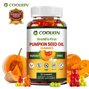 Pumpkin Seed Oil Gummies Dietary Supplement, Non-GMO, Sugar Free, No Artificial Flavors, 60 Capsules/Bottle