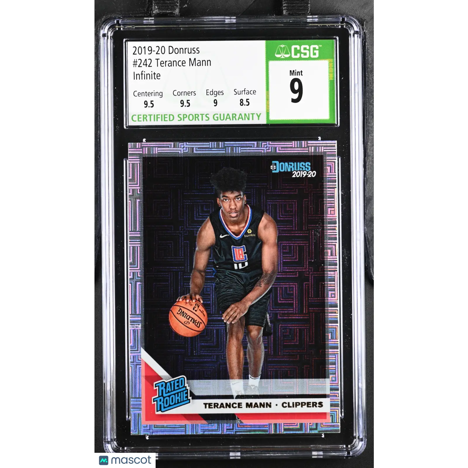 Terance Mann CGC 2019 Donruss #242 Infinite Basketball 9