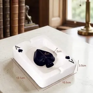 Vintage Ceramic Play card Ashtray