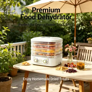 5-Layer Household Pet Food Dehydrator, Digital Timer Adjustable Temperature Control, Multifunctional Fruit Vegetable Dryer Machine, Electric Air Drying Preserver for Homemade Beef Jerky Dried Snacks Home Kitchen Daily Use