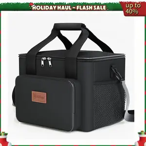 Nifogo 15L Large Insulated Lunch Bag - Reusable Water Resistant Cooler Tote for Women Men, Portable for Work & Picnic