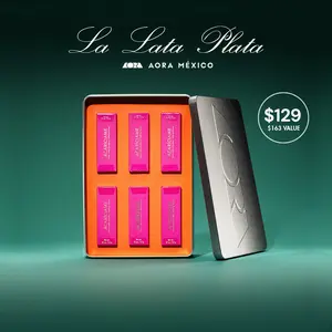 AORA México - La Lata Plata: Holiday Set - Lip Color Set Aventurero  - Lipgloss X6 - Glossy & Hydrating - Limited Edition - $49 Value