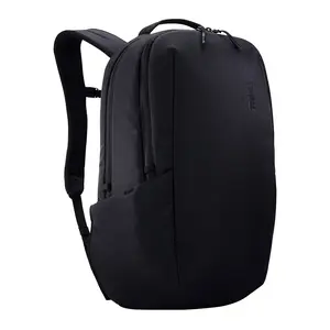 Thule Subterra 21L Urban Travel Backpack with Wide-Access Main Compartment Expandable Side Pockets Internal Compression Straps Smart Organizer Storage and Adjustable Padded Shoulder Straps in Black