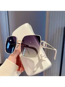 2026 New Oversized Square Fashion Sunglasses Fashionable Sunglasses Vintage Sun Glasses Classic Sun Glasses for Women Trend Eyeglasses Outdoor Eyewear Uv400 Square Frames Sunglasses